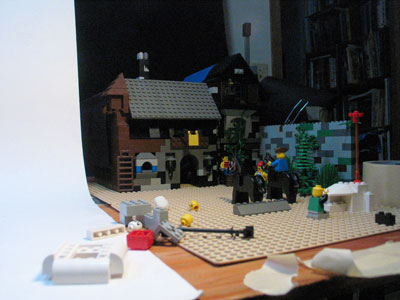 LEGO snowball behind the scenes animation set